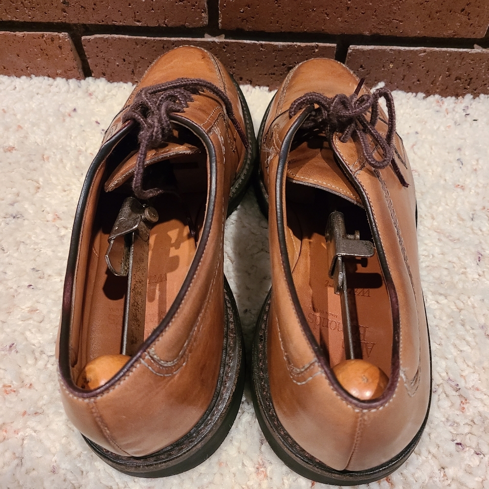 Allen Edmonds Wilbert Brown Split Toe Derby Lace-Up Comfort Shoe Size 9 1/2 D - Picture 6 of 11